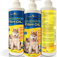 Aceite de pescado con omega 3 líquido para perros y gatos, suplemento alimenticio completamente natural probado para consumo humano, capturados en aguas de ambiente salvaje de los países nórdicos de Islandia, con mayor EPA y DHA que el aceite de salmón de - BESTMASCOTA.COM