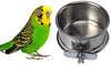 Acero inoxidable alimentos agua tazón para Mascota cajones Jaulas de Pájaros Coop perro gato Parrot un pájaro conejo mascota - BESTMASCOTA.COM