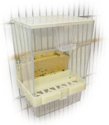 Acrílico comedero para pájaros para periquito Cockatiel Lovebird Canarias loros y pájaros de tamaño similar, 3.94 x 4.72 x 2.95 inch (largo x ancho x alto) - BESTMASCOTA.COM