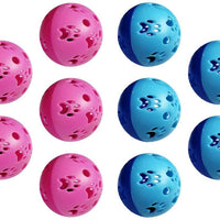 Actopus 10pcs Pet Cat Kitten Play 5 cm de diámetro. Bolas con Jingle Bell Pounce Chase Sonajero Juguete - BESTMASCOTA.COM