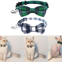 Collar de gato con lazo y campana para gato, ajustable, para mascotas y gatos. - BESTMASCOTA.COM