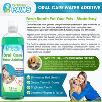 Aditivo para el agua de gatos y perros para aliento fresco, para limpiar los dientes, encías sanas y cuidado oral, 16 onzas - BESTMASCOTA.COM