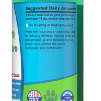 Aditivo para el agua de gatos y perros para aliento fresco, para limpiar los dientes, encías sanas y cuidado oral, 16 onzas - BESTMASCOTA.COM