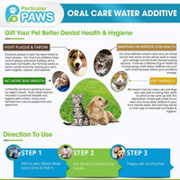 Aditivo para el agua de gatos y perros para aliento fresco, para limpiar los dientes, encías sanas y cuidado oral, 16 onzas - BESTMASCOTA.COM