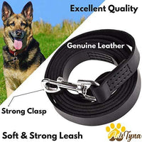 ADITYNA Correa para perro de piel resistente, 6 pies, correa de cuero fuerte y suave para perros extra grandes, grandes y medianos, correa de entrenamiento para perro - BESTMASCOTA.COM
