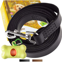 ADITYNA Correa para perro de piel resistente, 6 pies, correa de cuero fuerte y suave para perros extra grandes, grandes y medianos, correa de entrenamiento para perro - BESTMASCOTA.COM