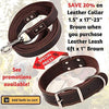 ADITYNA Correa para perro de piel resistente, 6 pies, correa de cuero fuerte y suave para perros extra grandes, grandes y medianos, correa de entrenamiento para perro - BESTMASCOTA.COM