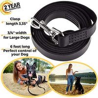 ADITYNA Correa para perro de piel resistente, 6 pies, correa de cuero fuerte y suave para perros extra grandes, grandes y medianos, correa de entrenamiento para perro - BESTMASCOTA.COM