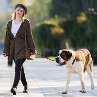ADITYNA Correa para perro de piel resistente, 6 pies, correa de cuero fuerte y suave para perros extra grandes, grandes y medianos, correa de entrenamiento para perro - BESTMASCOTA.COM