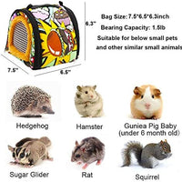 ADOGGYGO - Bolsa de transporte para hámster de bebé con correa, transpirable, portátil, para hámster, cobaya, erizo, ardilla, ratones, ratas, azúcar - BESTMASCOTA.COM