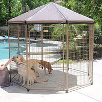 Advant perreras de lujo  con puerta de acceso Pet Gazebo - BESTMASCOTA.COM