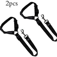 BWOGUE 2 paquetes de correas de seguridad para perros y gatos, para reposacabezas de coche, de nailon, ajustables, para perros, cinturones de seguridad, arnés - BESTMASCOTA.COM