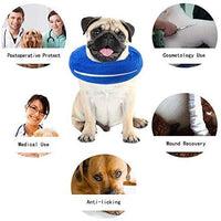 AhlsenL - Cono inflable y cómodo para perros, gatos, collar de recuperación suave para mascotas después de la cirugía, evita que los perros muerdan y rasquen - BESTMASCOTA.COM