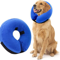 AhlsenL - Cono inflable y cómodo para perros, gatos, collar de recuperación suave para mascotas después de la cirugía, evita que los perros muerdan y rasquen - BESTMASCOTA.COM