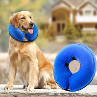 AhlsenL - Cono inflable y cómodo para perros, gatos, collar de recuperación suave para mascotas después de la cirugía, evita que los perros muerdan y rasquen - BESTMASCOTA.COM