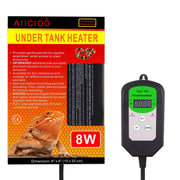 Aiicioo Termostato Digital Reptil Calefacción – Calentador de cangrejo ermitaño con control de temperatura 8 W Fuente de calor para territorio de reptiles - BESTMASCOTA.COM