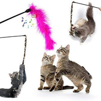 Ailuki - Juego de juguetes para gatos, 26 piezas, varios juguetes, incluye túnel de 2 vías, plumas de gato, pez de gato, ratón, pelotas de colores y campanas para gato, cachorro, gatito - BESTMASCOTA.COM