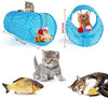 Ailuki - Juego de juguetes para gatos, 26 piezas, varios juguetes, incluye túnel de 2 vías, plumas de gato, pez de gato, ratón, pelotas de colores y campanas para gato, cachorro, gatito - BESTMASCOTA.COM