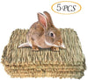 Alfombrilla de césped tejida para cama de conejo de animales pequeños, juguete para cama de juguete para cobaya, loro, conejo, hámster (paquete de 3) (5 alfombrillas de césped - BESTMASCOTA.COM