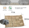 Alfombrilla de césped tejida para cama de conejo de animales pequeños, juguete para cama de juguete para cobaya, loro, conejo, hámster (paquete de 3) (5 alfombrillas de césped - BESTMASCOTA.COM