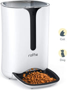 Alimentador automático para gatos, dispensador de alimentos para perros Roffie para mascotas pequeñas con alarmas de distribución, control de porciones, grabadora de voz y temporizador programable para hasta 4 comidas por día - BESTMASCOTA.COM