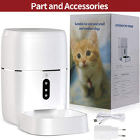 Alimentador automático para mascotas, dispensador de alimentos inteligente para perros, gatos, aplicación habilitada con Wi-Fi con grabadora de voz para iOS y Android, temporizador programable para hasta 6 comidas por día 6L capacidad alimentaria, modo de - BESTMASCOTA.COM