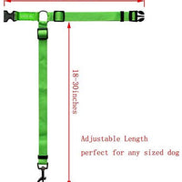 BWOGUE 2 paquetes de correas de seguridad para perros y gatos, para reposacabezas de coche, de nailon, ajustables, para perros, cinturones de seguridad, arnés - BESTMASCOTA.COM