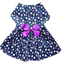 Petroom - Vestido de perro para cachorro, diseño de princesa floral para perros pequeños, gatos para verano - BESTMASCOTA.COM