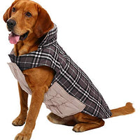 MIGOHI Dog Jackets for Winter Windproof Waterproof Reversible Dog Coat for Cold Weather British Style Plaid Warm Dog Vest for Small Medium Large Dogs - BESTMASCOTA.COM