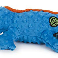 GoDog Just for Me Gators - Peluche de perro con protector para masticar - BESTMASCOTA.COM