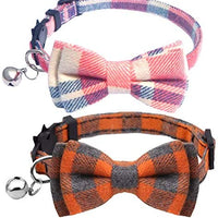 Collar de gato con lazo y campana para gato, ajustable, para mascotas y gatos. - BESTMASCOTA.COM