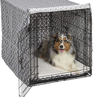 MidWest funda para jaula de perro, funda para jaula de privacidad para perros, se adapta a cajas de perro Midwest, se puede lavar a máquina y secar - BESTMASCOTA.COM