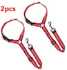 BWOGUE 2 paquetes de correas de seguridad para perros y gatos, para reposacabezas de coche, de nailon, ajustables, para perros, cinturones de seguridad, arnés - BESTMASCOTA.COM