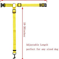 BWOGUE 2 paquetes de correas de seguridad para perros y gatos, para reposacabezas de coche, de nailon, ajustables, para perros, cinturones de seguridad, arnés - BESTMASCOTA.COM