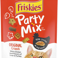 Purina Friskies Party Mix Adult Cat Treats - (6) 6 oz. Pouches - BESTMASCOTA.COM