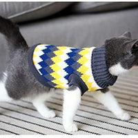 Evursua - Suéter de ropa para gatos, perros pequeños, gatos, ropa de punto de invierno, cálido, suave y de alta elasticidad, apto para mascotas masculinas - BESTMASCOTA.COM