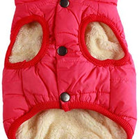 JoyDaog - Chaqueta de forro polar para perro, 2 capas, para cachorro, para invierno y clima frío, suave y resistente al viento, para perros pequeños - BESTMASCOTA.COM