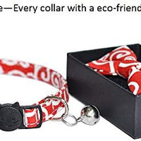 M-YOUNG Collar para gato con campana y pajarita, collares de seguridad ajustables para cachorro de gatito (6.7 in a 10,8 pulgadas) - BESTMASCOTA.COM