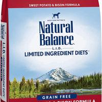 Natural Balance L.I.D. Alimento seco para perros con ingredientes limitados, libre de granos - BESTMASCOTA.COM