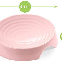 CatGuru - Recipiente para comida de gato, sin estrés, para aliviar la fatiga, plato ancho para gatos, cuencos antideslizantes para alimentar gatos, cuencos de comida para gatos poco profundos, cuencos antideslizantes para gatos - BESTMASCOTA.COM