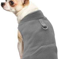 Forro polar con bolsillo para perros pequeños, para uso en otoño e invierno, de EXPAWLORER - BESTMASCOTA.COM