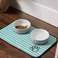 Tapete DII Dry Bone, tapete seco e microfibra para alimentos, agua, alimento, ultraabsorbente y se puede lavar a máquina, de microfibra, para perros y gatos pequeños, medianos, grandes - BESTMASCOTA.COM