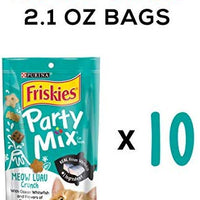 Purina Friskies Party Mix Adult Cat Treats – (10) 2.1 oz. Bolsas. - BESTMASCOTA.COM