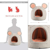 Best Friends by Sheri Novetly Pet Huts, cobertura de seguridad de 360 grados, lavable a máquina, para mascotas de hasta 15 libras - BESTMASCOTA.COM