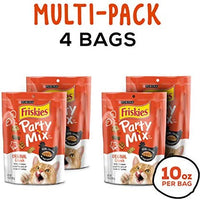 Purina Friskies Party Mix Adult Cat Treats - (4) 10 oz. Pouches - BESTMASCOTA.COM