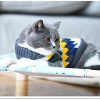 Evursua - Suéter de ropa para gatos, perros pequeños, gatos, ropa de punto de invierno, cálido, suave y de alta elasticidad, apto para mascotas masculinas - BESTMASCOTA.COM