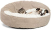 Cama acogedora Best Friends by Sheri, cama de lujo para perros y gatos con cobija, cálida y segura. Brinda apoyo para la cabeza, el cuello y las articulaciones, lavable a máquina, parte inferior resistente al agua - BESTMASCOTA.COM