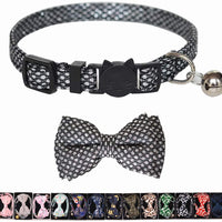 M-YOUNG Collar para gato con campana y pajarita, collares de seguridad ajustables para cachorro de gatito (6.7 in a 10,8 pulgadas) - BESTMASCOTA.COM