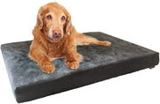 Dogbed4less Cama para perro de espuma viscoelástica, ortopédica, funda impermeable interna y 2 fundas exteriores lavables, varios tamaños, colores - BESTMASCOTA.COM