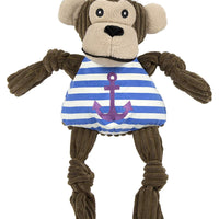HuggleHounds - Juguete de peluche chirriante para perros con nudos para masticadores agresivos - BESTMASCOTA.COM